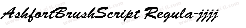 AshfortBrushScript Regula字体转换